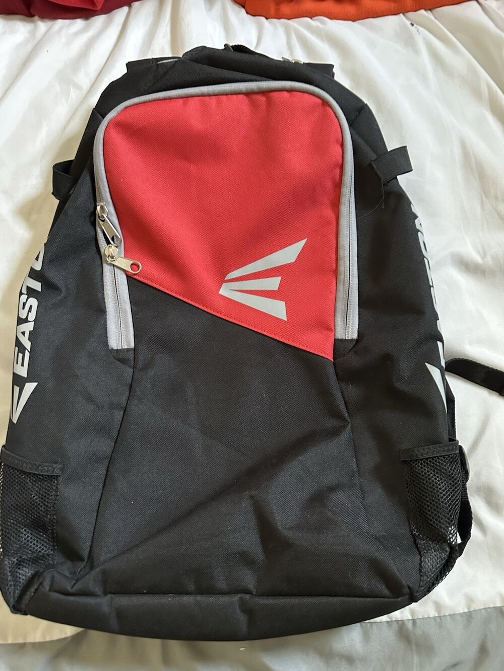 Easton Baseball Softball Equipment Backpack Black Red Gray Bat Bag